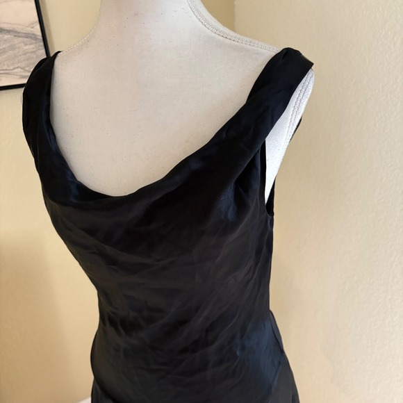 REFORMATION Reformation Kalmia Silk Mini Dress Cow Neck Asymmetrical Size XS - Picture 4 of 9